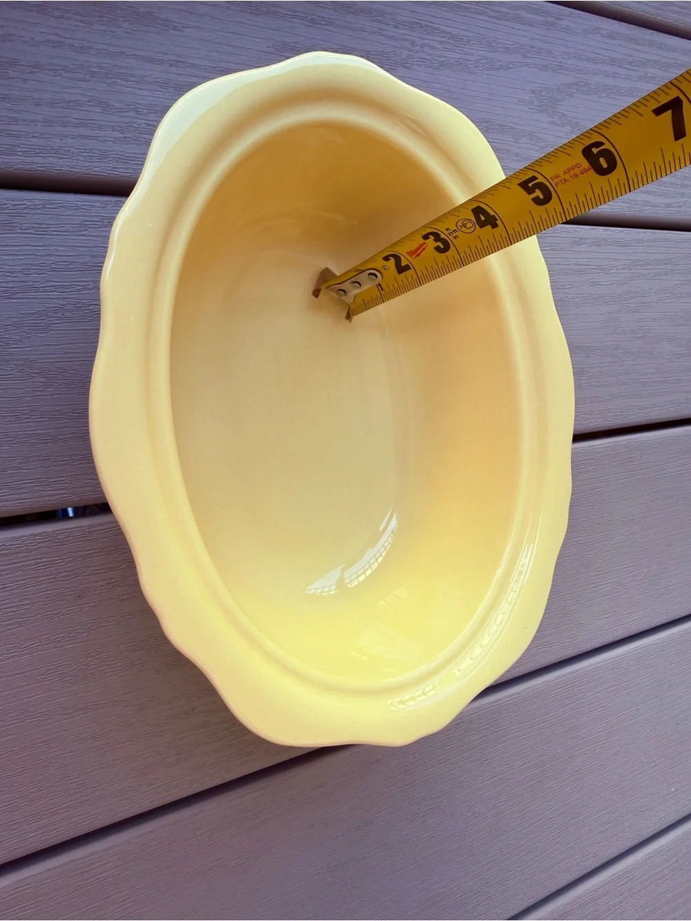 Gail Pittman Hospitality Collection Yellow Oval Serving Bowl